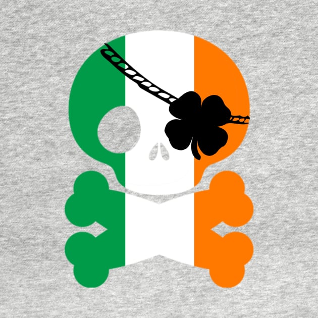 Cute Skull and Crossbones St. Patty's Day Pirate T-Shirt by gillys